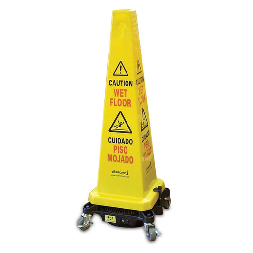 Hurricone Battery Powered Floor Drying Yellow Wet Floor Safety Cone (#HUR6000) Thumbnail