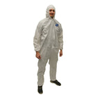 Malt by Impact ProMax Microporous White Coveralls with Zipper Front, Attached Hood, Elastic Wrists and Ankles Thumbnail