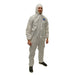 Malt by Impact ProMax Microporous White Coveralls with Zipper Front, Attached Hood, Elastic Wrists and Ankles Thumbnail