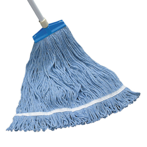 Blue Cotton and Rayon Floor Scrubbing Mop Thumbnail