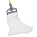 Kelsan 16 ounce Sno-White Heavy Duty Rayon Wet Mop with Cut Ends and 1.25 inch Headband Thumbnail