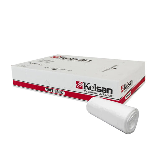 Kelsan Tuff-Sack 55 Gallon Clear High Density Coreless Garbage Bags  Thumbnail