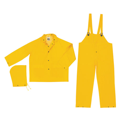 MCR Safety #2003 Yellow Waterproof 3-Piece Rain Suit Thumbnail