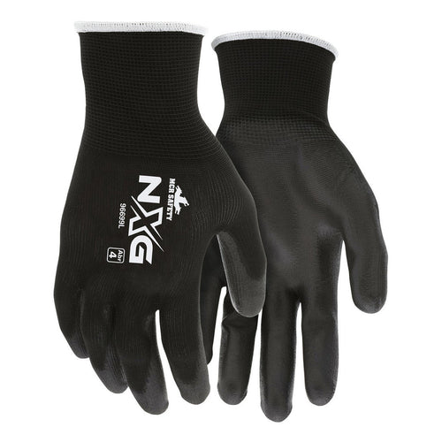 MCR Safety NXG #96699L Black Polyester Shell Economy Work Gloves (Size: Large) Thumbnail