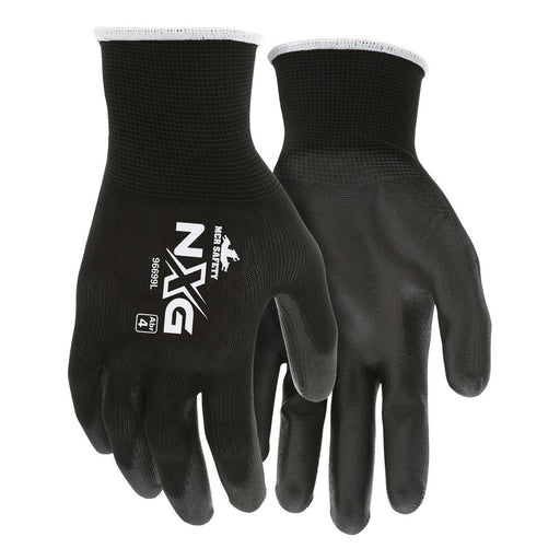 MCR Safety NXG #96699L Black Polyester Shell Economy Work Gloves (Size: Large) Thumbnail