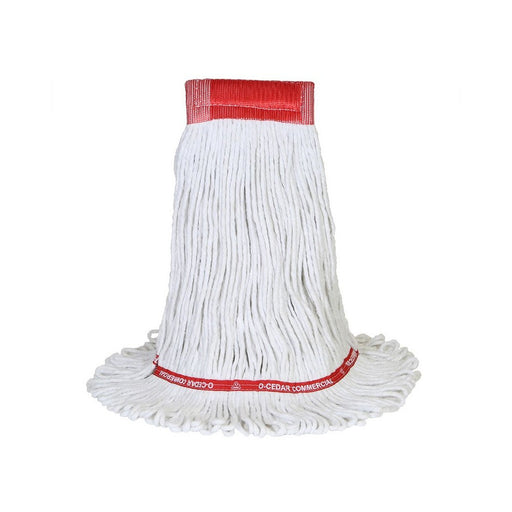 MaxiClean® Cotton & Synthetic Blend White Wet Mop w/ 5" Wide Band Thumbnail