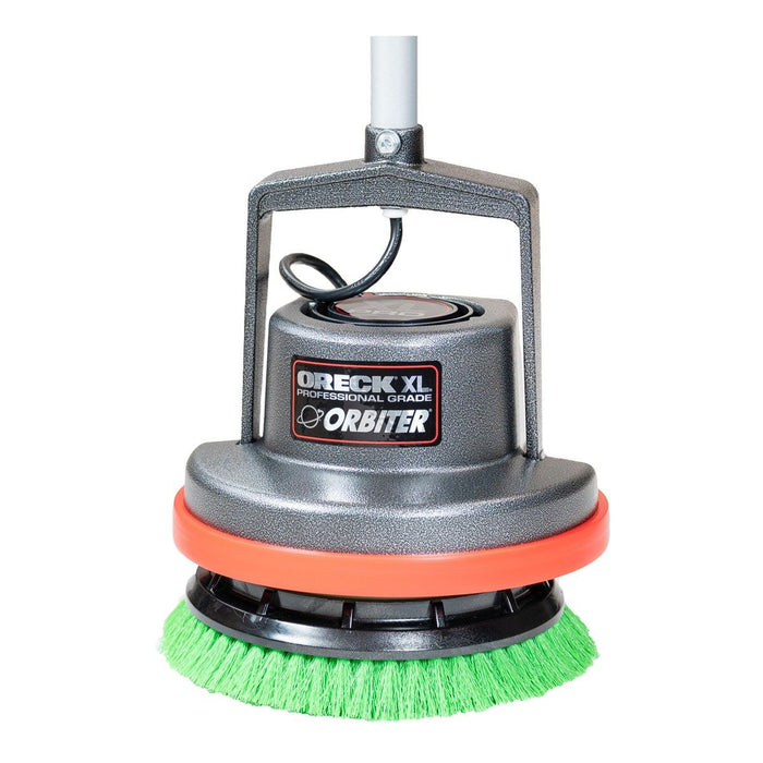 12" Green Medium Duty Floor Scrubbing Brush on Oreck® Orbiter® Machine