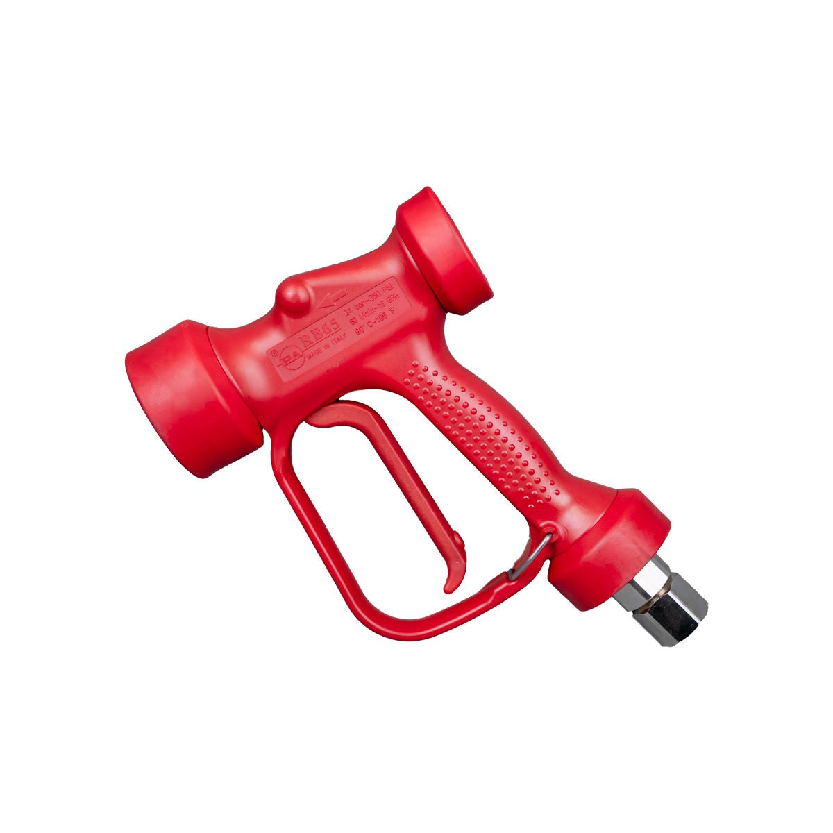 pressure washer spray gun for garden hose CleanFreak RB65 Low Pressure Wash Down Red Spray Nozzle w/ Swivel (350 PSI & 16 GPM Max)