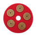 5" PowerPolish FLoor Polishing Pads Attached to a 20" Red Floor Buffing Pad