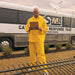 Disaster Response Worked Wearing a MCR Safety #2003 Rain Suit Thumbnail