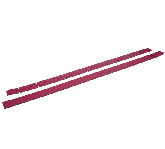 2 Red Natural Rubber Squeegee Blade Kit (#9015734) for Tennant® T600 28" Floor Scrubber - Front & Rear Blades Thumbnail