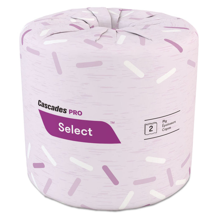 Roll of Cascades Pro Select® #B040 Standard 2-Ply Toilet Paper