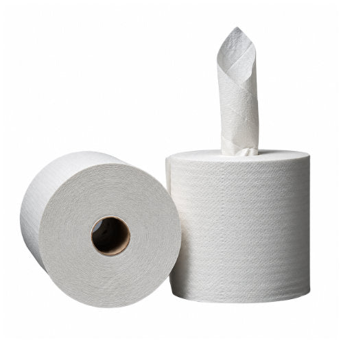 Royalty Premier 2-Ply Premium Virgin Center Pullpull Towels (7.6" x 500' Rolls) - 6 Rolls Thumbnail