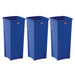 Rubbermaid® Universal 23 Gallon Square Blue Recycling Bins - Case of 3 Thumbnail