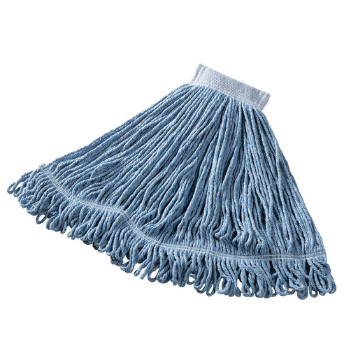 Rubbermaid Commercial Products Super Stitch® Large 24 OZ Blend Wet Mop, 5" Headband, Blue Thumbnail