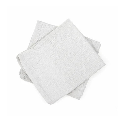 ShopWorks® Absorbal® 100% White Cotton Terry Bar Mop Rags - 10lb Bag Thumbnail