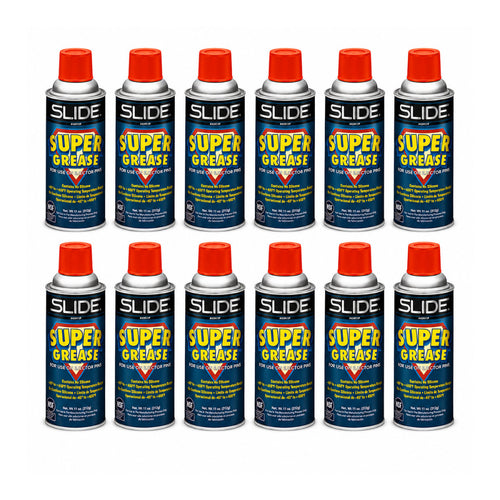 Slide Super Grease Clear Food Grade Lubricant Spray - Case of 12  Thumbnail