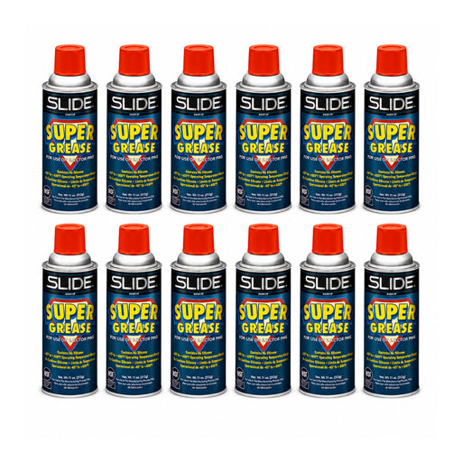 Slide Super Grease Clear Food Grade Lubricant Spray - Case of 12  Thumbnail