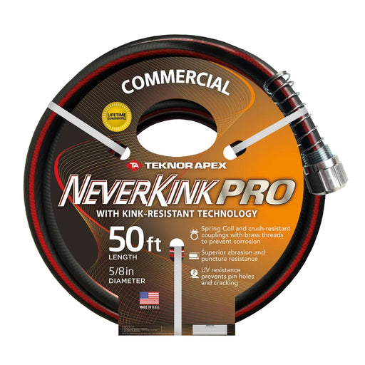 Teknor Apex NeverKink Pro 50 foot Commercial Garden Hose w/ Kink-Resistant Technology Thumbnail