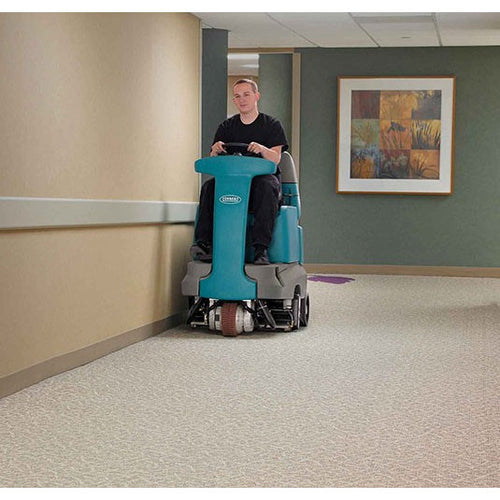 Cleaning Carpet in a Hallway with the Tennant R14 Rider Carpet Cleaning Extractor Thumbnail