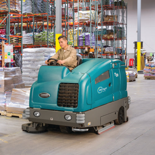 Cleaning a Warehouse Floor with the Tennant T20 Industrial Floor Scrubber Thumbnail