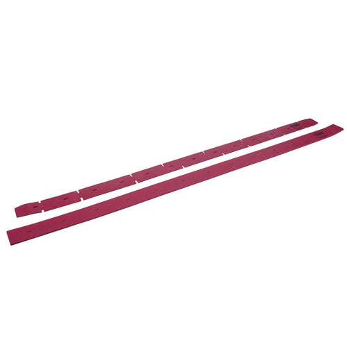2 Red Natural Rubber Squeegee Blade Kit (#9015740) for Tennant® T600 36" Floor Scrubber - Front & Rear Blades Thumbnail