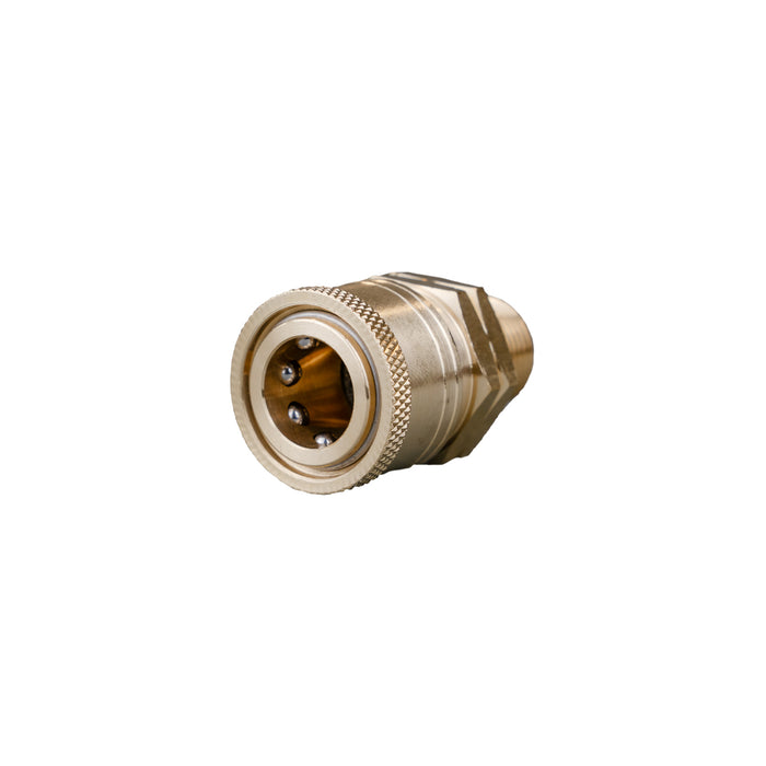 Side view of the Coupler 3/8" Socket;Male Brass Thumbnail