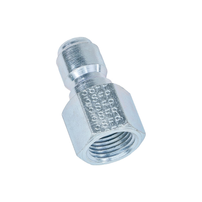 Side View of the Coupler 3/8" Plug;Female Steel/Zinc Thumbnail