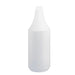 Tolco 32 ounce White 9.5 inch Tall Round Spray Bottle with Embossed Measuring Scale Thumbnail