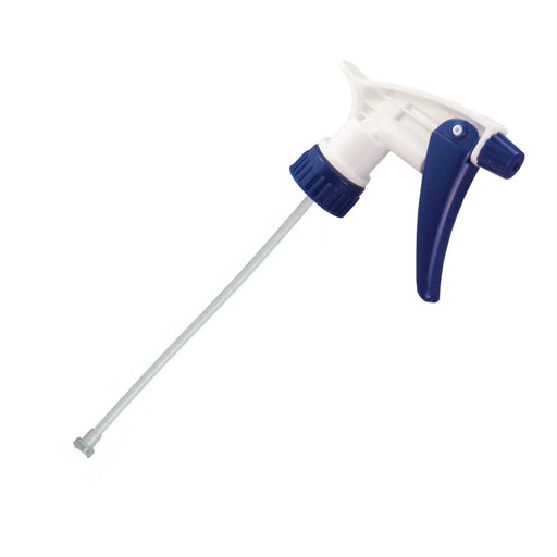 Tolco Blue and White Trigger Sprayer with 9.5 inch Dip Tube for Quart Bottles (#110502) Thumbnail