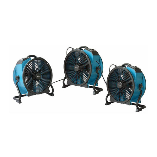 Xpower Axial Air Mover Fans Daisy Chained Together Thumbnail