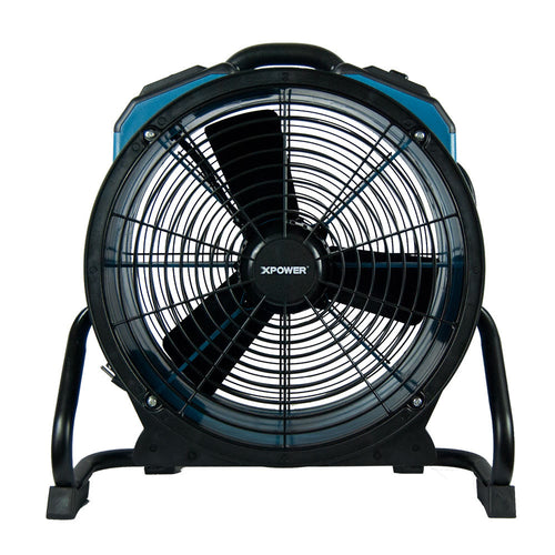 Front View of a Blue Xpower Axial Air Mover Fan Thumbnail