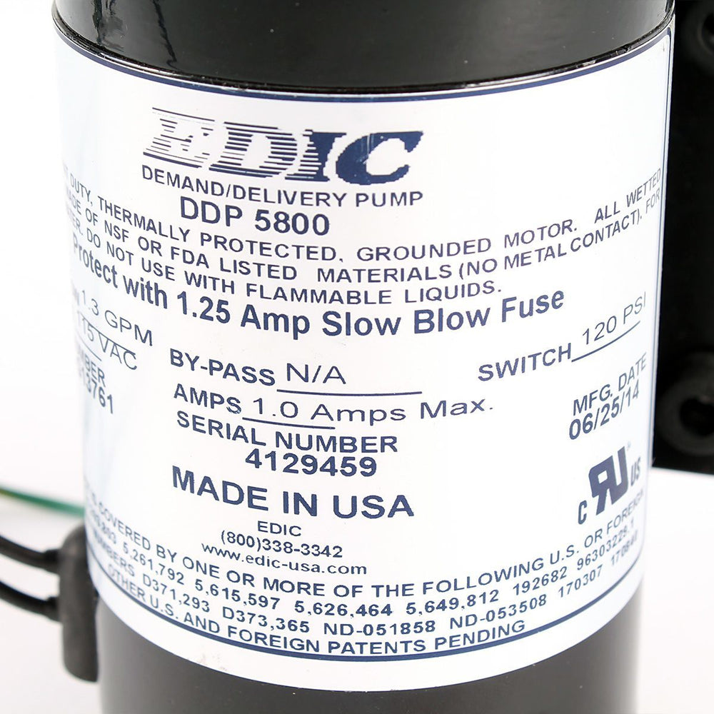 100 PSI Aquatec On-Demand Pump (#G13761) for EDIC Carpet Extractors ...