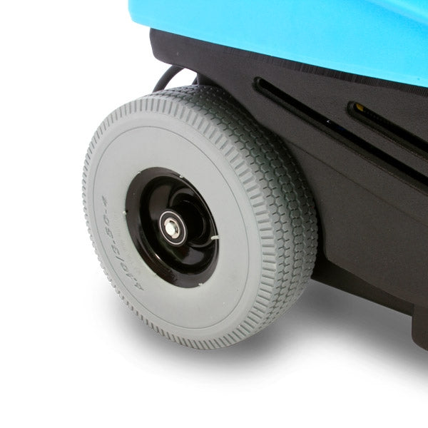 Mytee 1005LX 10″ semi-pneumatic, foam-filled wheels