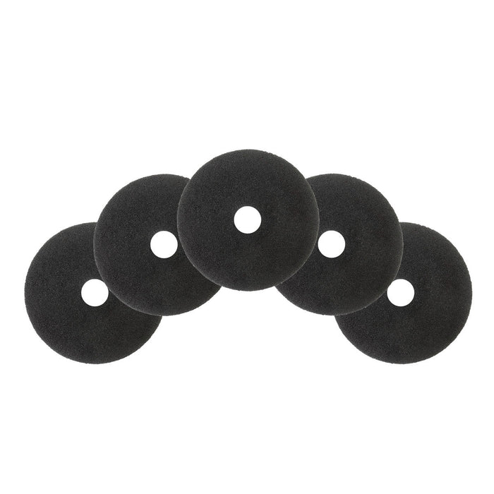 12 inch Cleanfreak Titan Black Extreme Stripping Pads - Case of 5