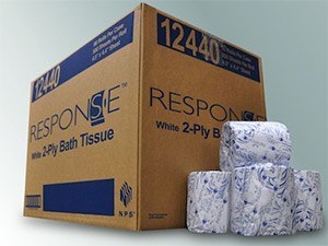 sponse® #12440 Conventional 2-Ply Bath Tissue (4.5" x 183.33' | 500 Sheet) - 96 rolls