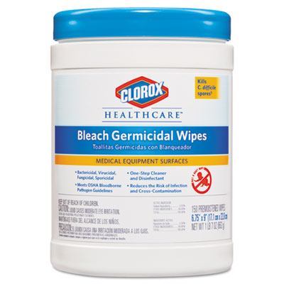 Clorox Healthcare® Bleach Germicidal Wipes (6