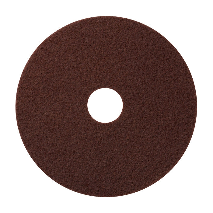 17" Maroon EcoPrep Dry Floor Stripping Pads Case of 10 —