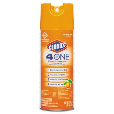 Clorox® 4-in-1 Disinfectant & Sanitizer Aerosol Spray Can - Citrus Scent