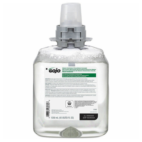 Fmx Green Seal Foam Handwash Dispenser Refill, Unscented, 1250ml Thumbnail