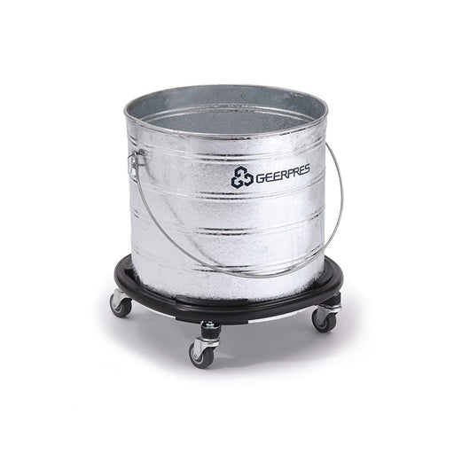 Geerpres® Galvanized 32 Qt. Round Mop Bucket w/ Bumper (8 Gallon) - Part #2042