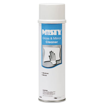 Misty Glass & Mirror Cleaner with Ammonia (19 oz. Aerosol Cans) - Case of  12 —