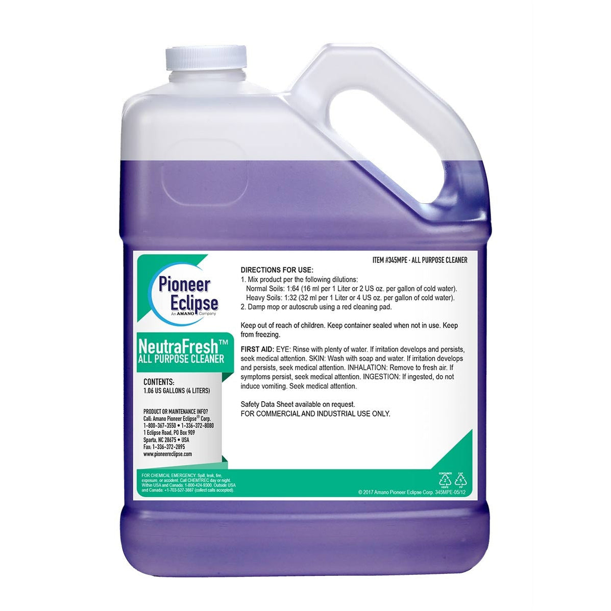 Pioneer Eclipse 345MP Neutra Fresh™ Floor Cleaner (1 Gallon Bottles