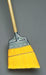 Milwaukee Dustless 9" Yellow Flagged Poly Broom w/ a Wood Handle (Angled Trim)