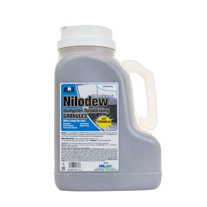 Nilodor® Nilodew Deodorizing Granules for Garbages and Dumpsters 8lb Bottle