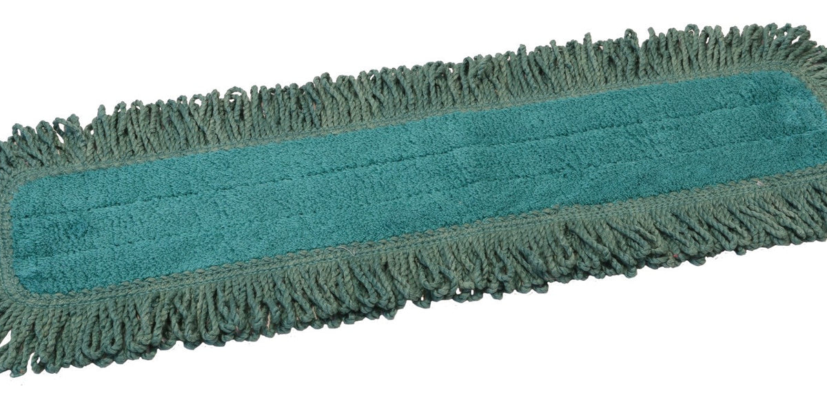 Rubbermaid Dust Pad with Fringe, Microfiber, 18 Long, Green
