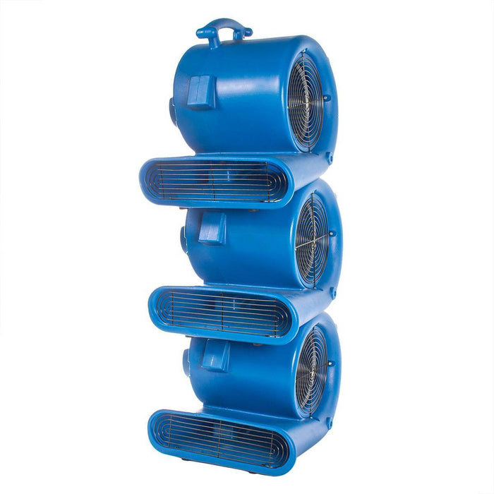 Trusted Clean 3 Speed Air Mover - side stacked