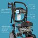 AR Blue Clean 3000 PSI Electric Cart Mounted Pressure Washer - Specs