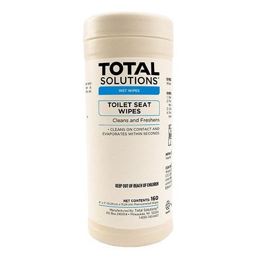 Total Solutions™ Toilet Seat Wipes (6" x 6" 160 Wipe Canisters