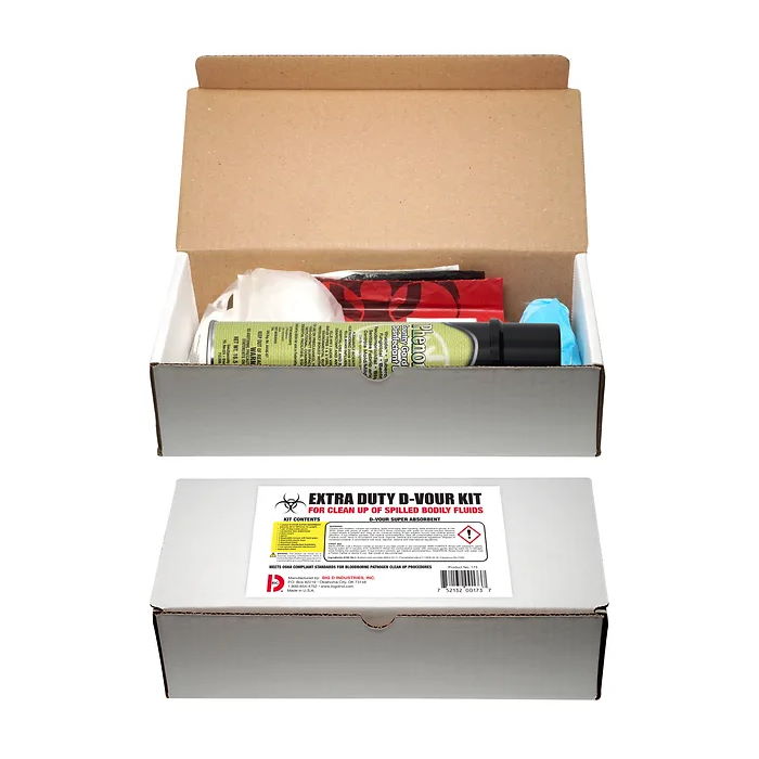 Big D® #173 D-Vour Bodily Fluid Clean Up Kit Box